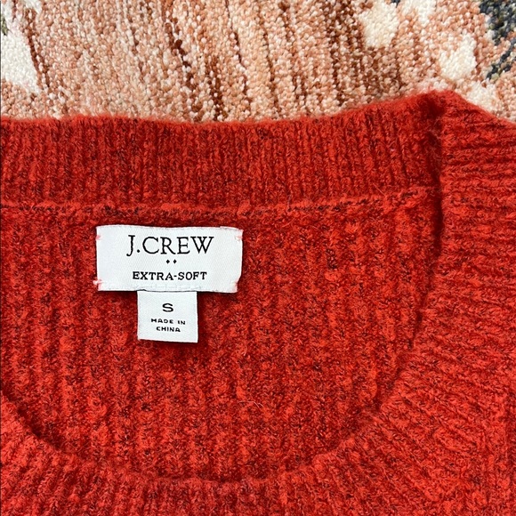 J. Crew Women's Rich Red Crewneck Sweater - Picture 2 of 2